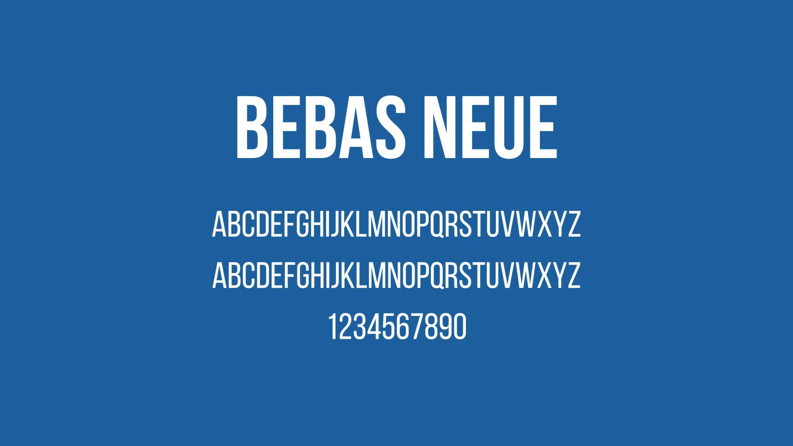 Bebas Neue Font