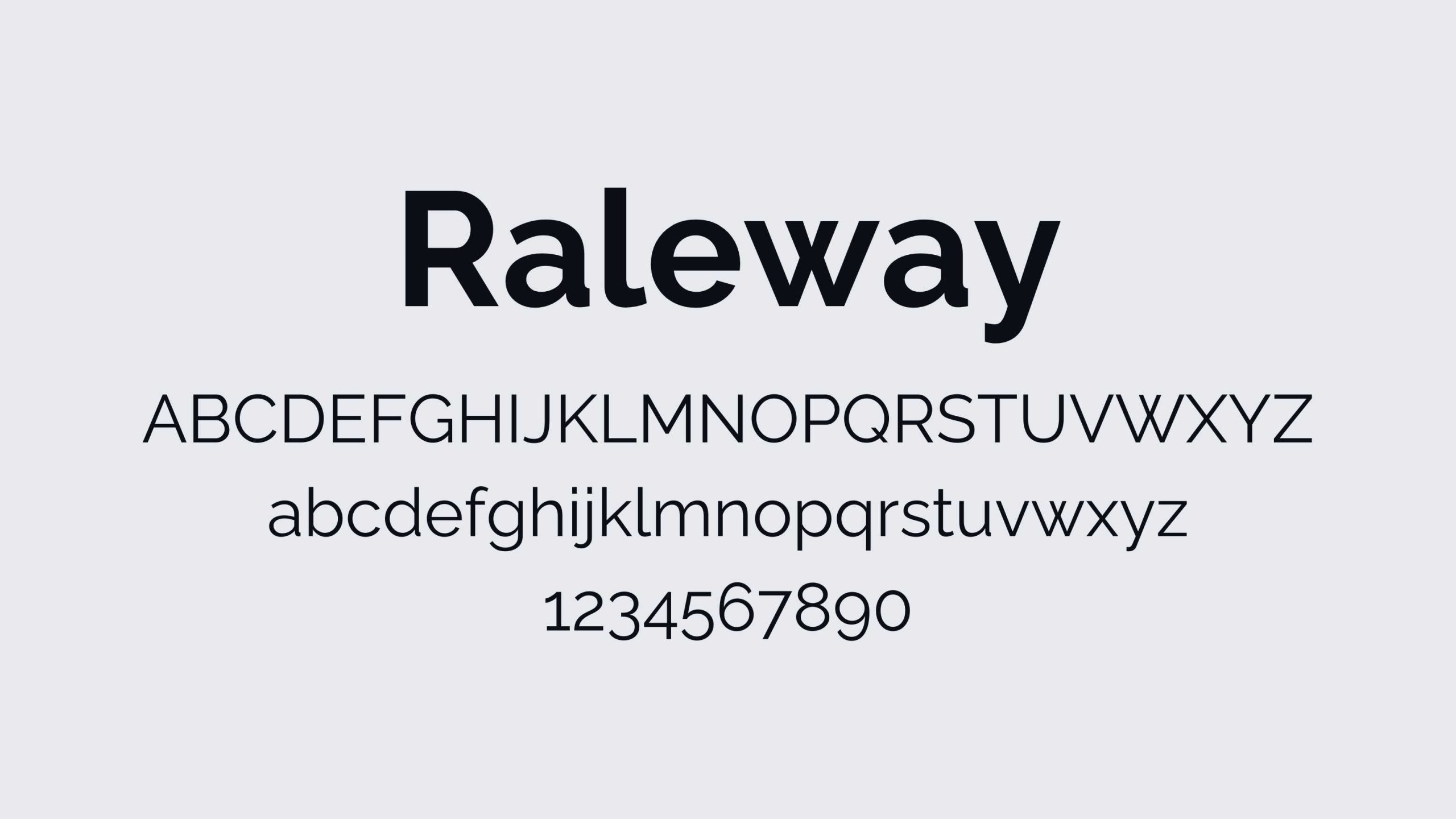 Raleway Font